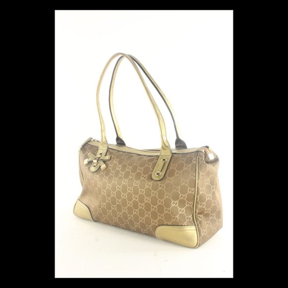 Gucci Rare Metallic Bronze Gold Shoulder Bag 3GK1012K - Picture 1 of 12